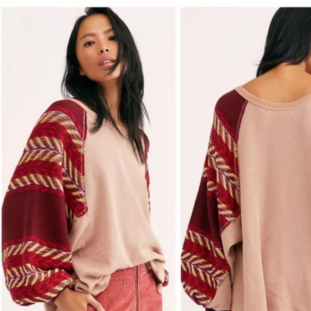 We The Free Pink Knit Sweater